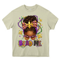 Mossy bead me mardi gras afro messy bun Heavy Core Tee - texasbilliewilder