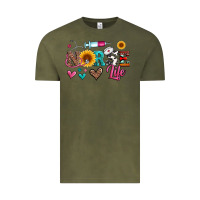 Vintage Olive western nurse life Vintage Tee - Artiststas