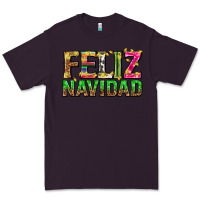 Plum feliz navidad with pattern Premium Tee - texasbilliewilder