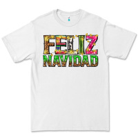 White feliz navidad with pattern Premium Tee - texasbilliewilder