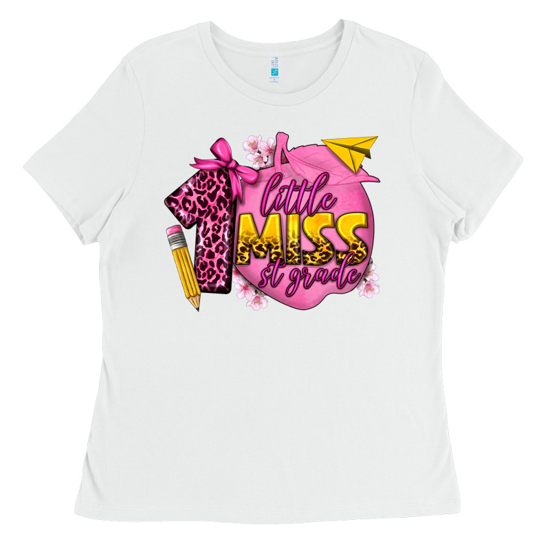 Little Miss 1st Grade Ladies Tee by texasbilliewilder | Teevron