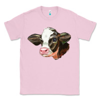 Bubblegum Pink holstein calf face Classic Tee - LillyAllenDesigns