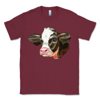 Burgundy holstein calf face Classic Tee - LillyAllenDesigns