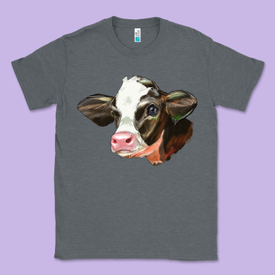 Holstein Calf Face Classic Tee Designed By Lillyallendesigns