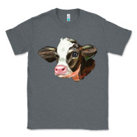 Charcoal Heather holstein calf face Classic Tee - LillyAllenDesigns