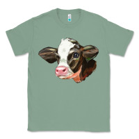 Sage holstein calf face Classic Tee - LillyAllenDesigns
