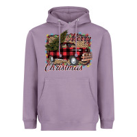 Lavender Merry Christmas Truck Heavyweight Hoodie - Bettercallsaul