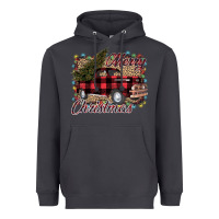 Smoke Merry Christmas Truck Heavyweight Hoodie - Bettercallsaul