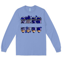 Colony Blue valentine's day school pencils navy blue Long Sleeve Tee - MaliasSmallBusiness