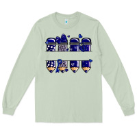 Matcha valentine's day school pencils navy blue Long Sleeve Tee - MaliasSmallBusiness