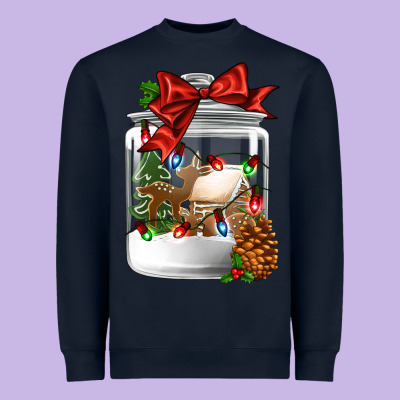Christmas Cookie Jar Heavyweight Sweatshirt Designed By Jasminsmagicworld