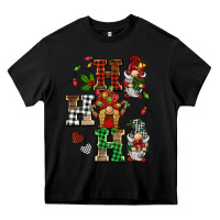 Black christmas ho ho ho gnomes Heavy Core Tee - BarkalooDesign