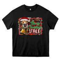 Black merry christmas y'all Heavy Core Tee - RanaPortraitStore