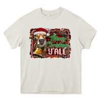 Cream merry christmas y'all Heavy Core Tee - RanaPortraitStore
