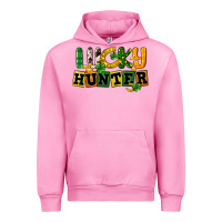 Fuchsia Pink Lucky hunter St. Patrick's Day Urban Hoodie - CowGirlArtShop