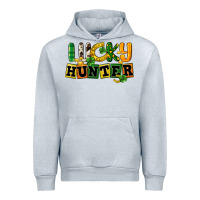 Heather Grey Lucky hunter St. Patrick's Day Urban Hoodie - CowGirlArtShop