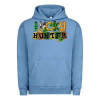 Pigment Pebble Blue Lucky hunter St. Patrick's Day Urban Hoodie - CowGirlArtShop