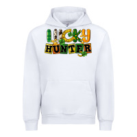 White Lucky hunter St. Patrick's Day Urban Hoodie - CowGirlArtShop