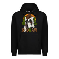 Black Boohaw Western Premium Hoodie - texasbilliewilder