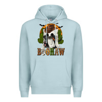 Blue Mist Boohaw Western Premium Hoodie - texasbilliewilder