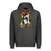 Charcoal Heather Boohaw Western Premium Hoodie - texasbilliewilder