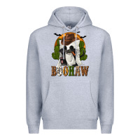 Heather Grey Boohaw Western Premium Hoodie - texasbilliewilder