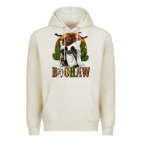 Oatmeal Heather Boohaw Western Premium Hoodie - texasbilliewilder