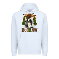 White Boohaw Western Premium Hoodie - texasbilliewilder