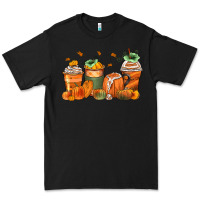 Black pumpkins coffee cups Premium Tee - Zillion Design Studio