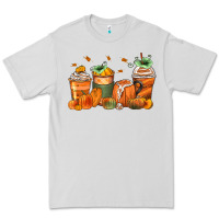 Dove Grey pumpkins coffee cups Premium Tee - Zillion Design Studio