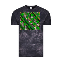 Cloud Black st patricks western brush strokes Vintage Tee - Artiststas