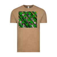 Vintage Coffee st patricks western brush strokes Vintage Tee - Artiststas