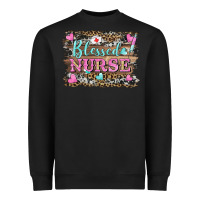 Black blessed nurse Heavyweight Sweatshirt - BarkalooDesign