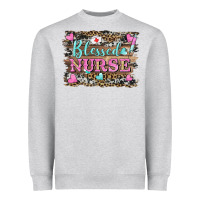 Heather Grey blessed nurse Heavyweight Sweatshirt - BarkalooDesign