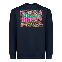 Navy blessed nurse Heavyweight Sweatshirt - BarkalooDesign