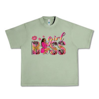 Oil Green girl boss afro black woman Urban Heavy Tee - NancyCooperArtShop