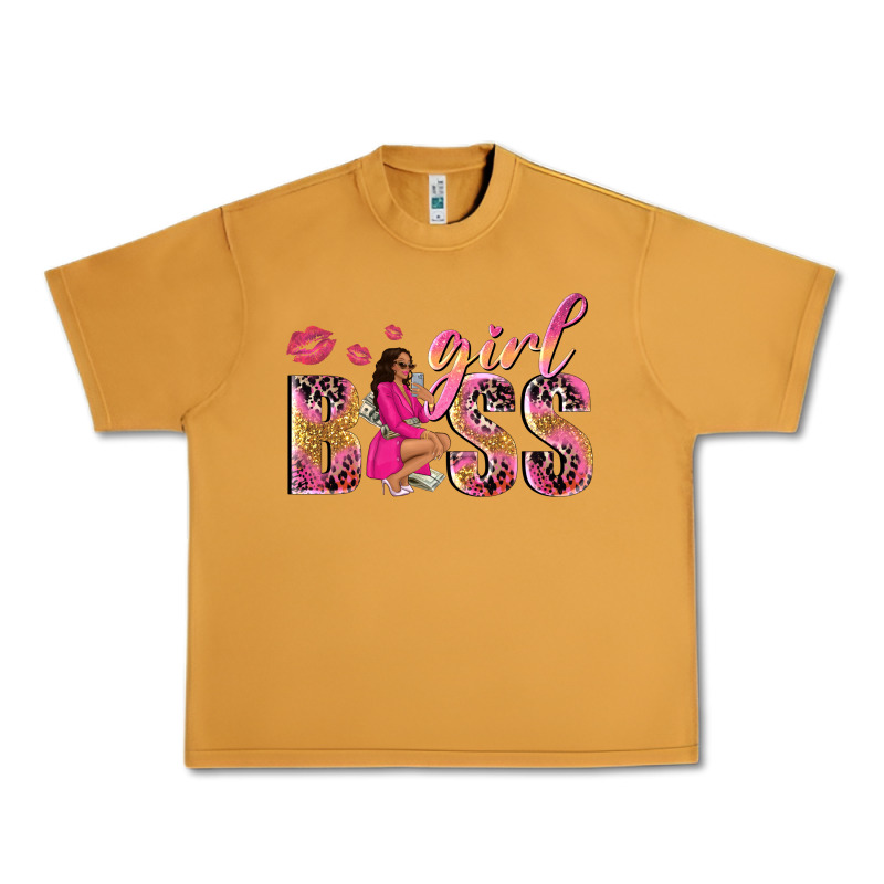 Girl Boss Afro Black Woman Urban Heavy Tee by NancyCooperArtShop | Teevron