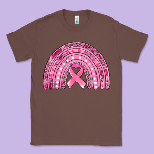 Breast Cancer Awareness Rainbow Classic Tee Designed By Jasminsmagicworld