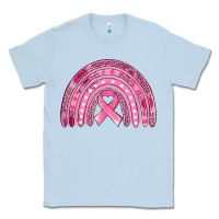 Dusty Blue breast cancer awareness rainbow Classic Tee - Jasminsmagicworld