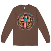 Chestnut love myself cross Long Sleeve Tee - MaliasSmallBusiness