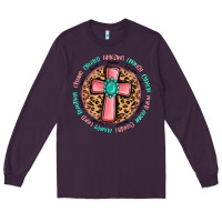 Plum love myself cross Long Sleeve Tee - MaliasSmallBusiness