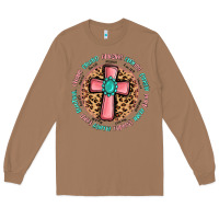 Toasted Coconut love myself cross Long Sleeve Tee - MaliasSmallBusiness