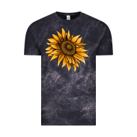 Cloud Black sunflower Vintage Tee - AdoDesignShop