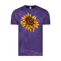 Cloud Purple sunflower Vintage Tee - AdoDesignShop