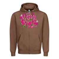 Chestnut merry and bright Zipper Hoodie - MaliasSmallBusiness