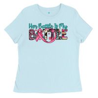 Baby Blue her battle is my battle Ladies Tee - JahusDesignShop