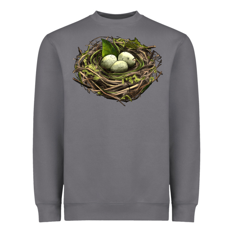 Bird Nest With Eggs Heavyweight Sweatshirt by LillyAllenDesigns | Teevron