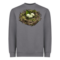 Storm Bird Nest With Eggs Heavyweight Sweatshirt - LillyAllenDesigns