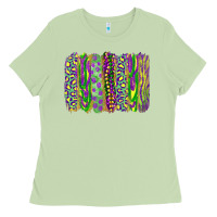 Matcha mardi gras brush stroke Ladies Tee - RanaPortraitStore
