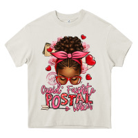 Cream cupid's favorite postal worker afro messy bun Heavy Core Tee - texasbilliewilder